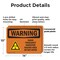 Signmission Radiation & Laser Sign, 10 in H x 14 in W, Plastic, Rectangle OS-2PACK-WS-P-1014-L-12788 - alternate 8